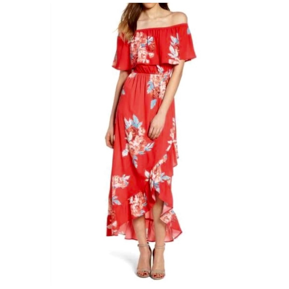 Mimi Chica Off the Shoulder Maxi Dress By Nordstrom
Size XL - Picture 11 of 12